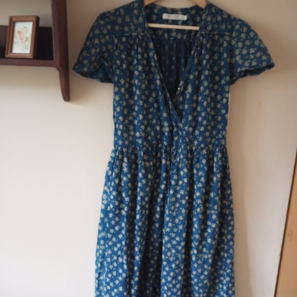 Christy Dawn dress in navy poppy - Picture 1 of 4